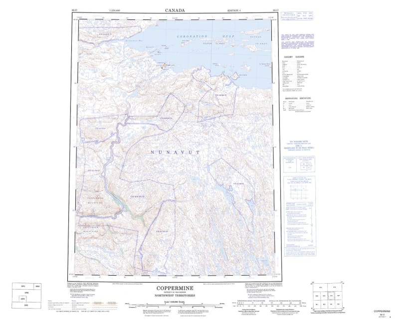 086O - COPPERMINE - Topographic Map