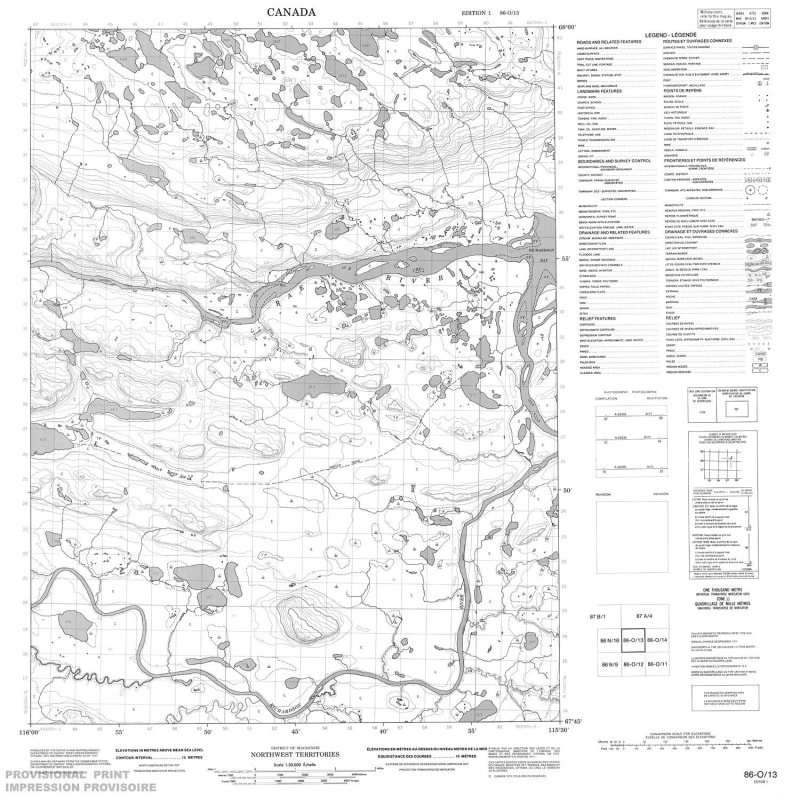 086O13 - NO TITLE - Topographic Map