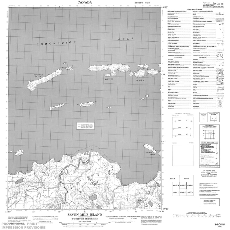 086O15 - SEVEN MILE ISLAND - Topographic Map