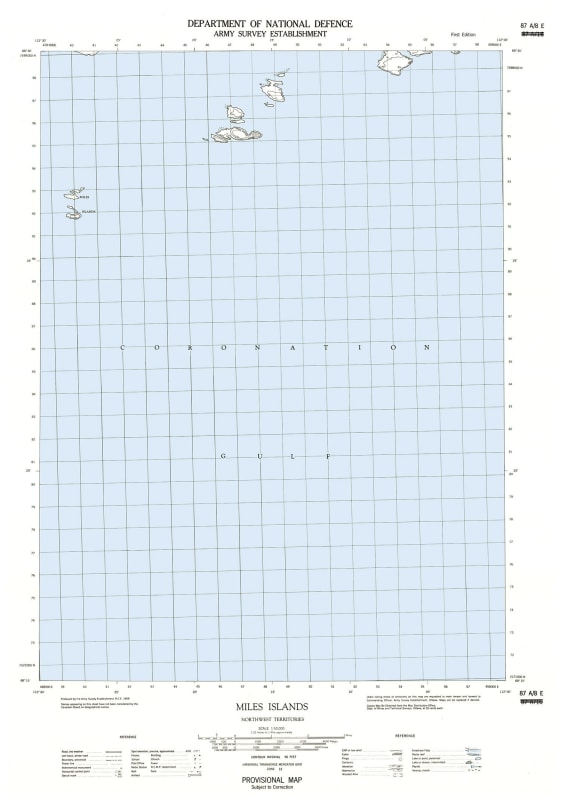 087A08E - MILES ISLANDS - Topographic Map