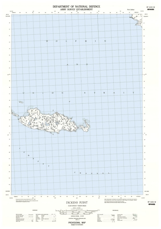 087A10W - DICKENS POINT - Topographic Map