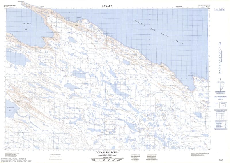 087A13 - COCKBURN POINT - Topographic Map