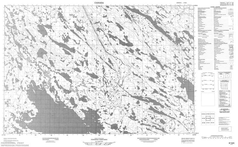 087B08 - NO TITLE - Topographic Map