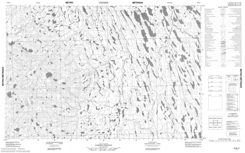 087B11 - NO TITLE - Topographic Map