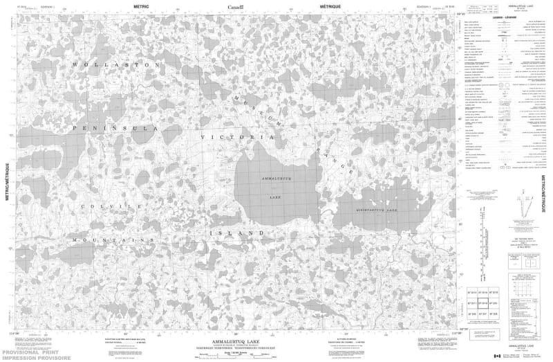 087D10 - AMMALURTUQ LAKE - Topographic Map