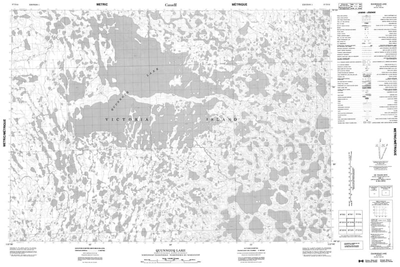 087D16 - QUUNNGUQ LAKE - Topographic Map