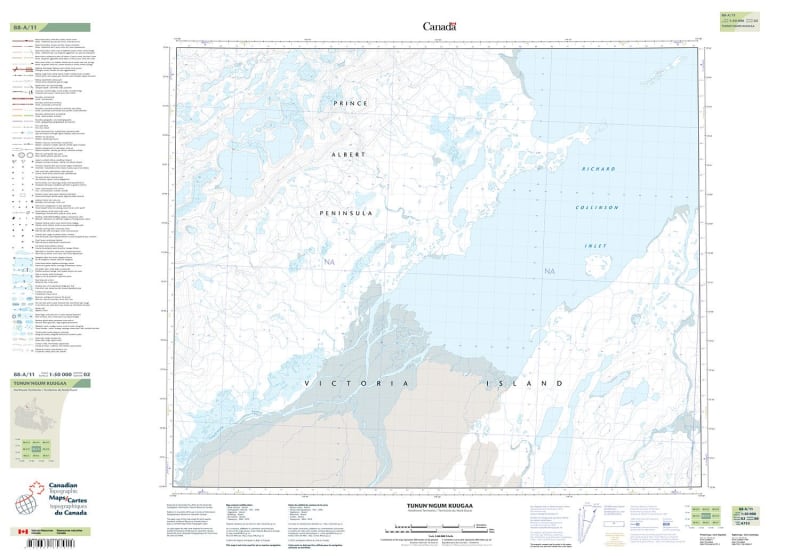 088A11 - TUNUN'NGUM KUUGAA - Topographic Map