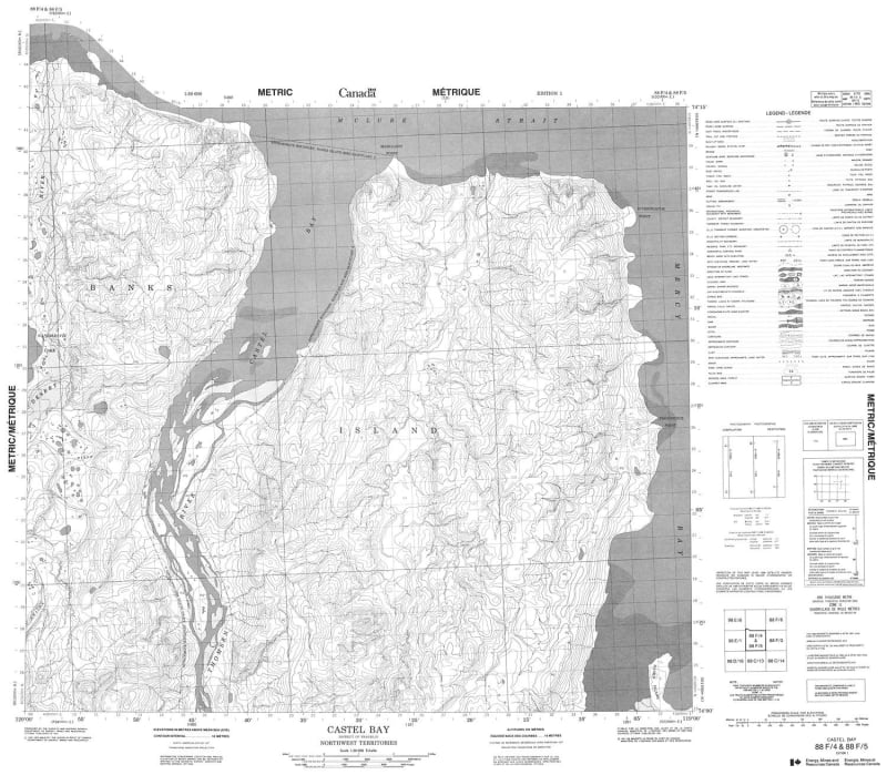088F04 - CASTEL BAY - Topographic Map