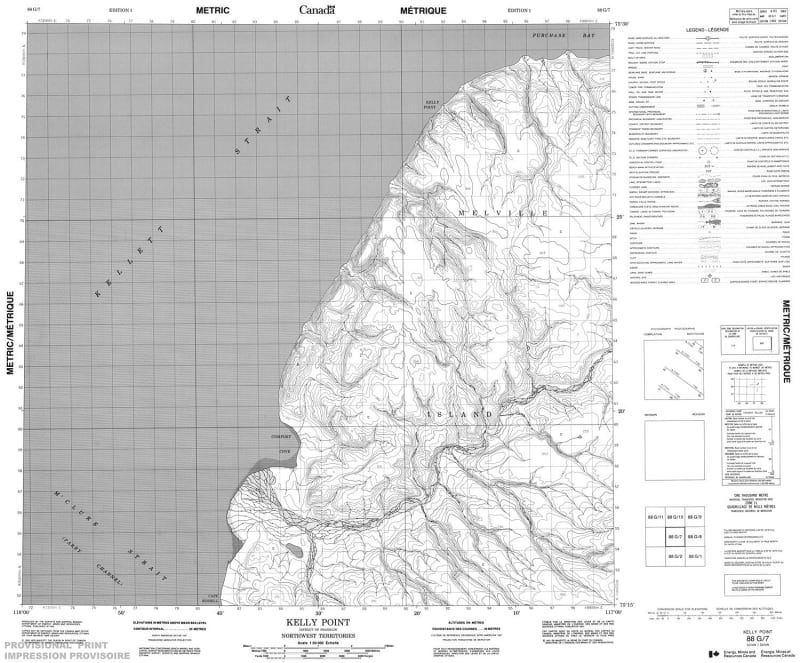 088G07 - KELLY POINT - Topographic Map