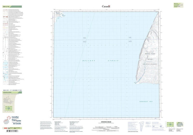 088G10 - STEVENS HEAD - Topographic Map
