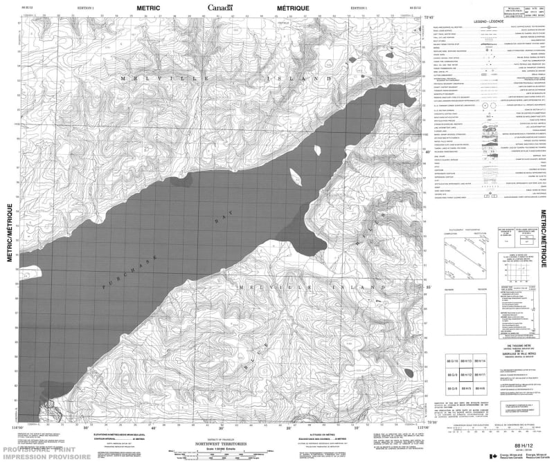 088H12 - NO TITLE - Topographic Map