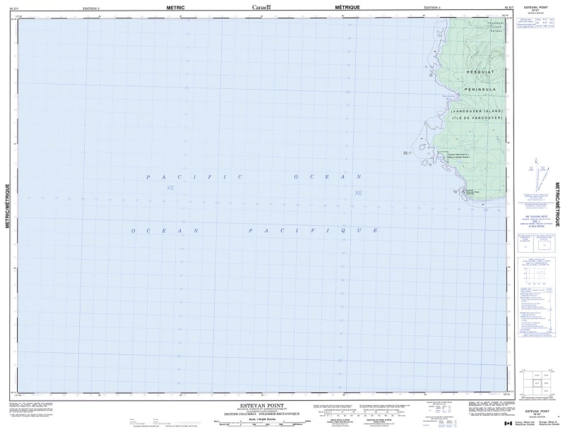 092E07 - ESTEVAN POINT - Topographic Map