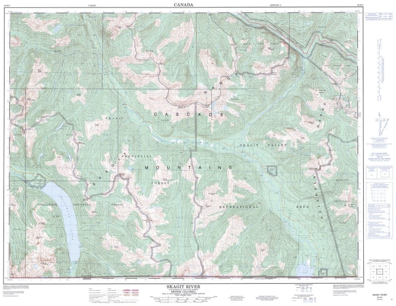 092H03 - SKAGIT RIVER - Topographic Map