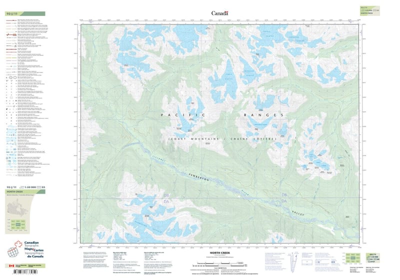 092J11 - NORTH CREEK - Topographic Map