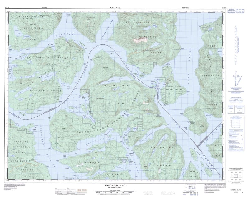 092K06 - SONORA ISLAND - Topographic Map