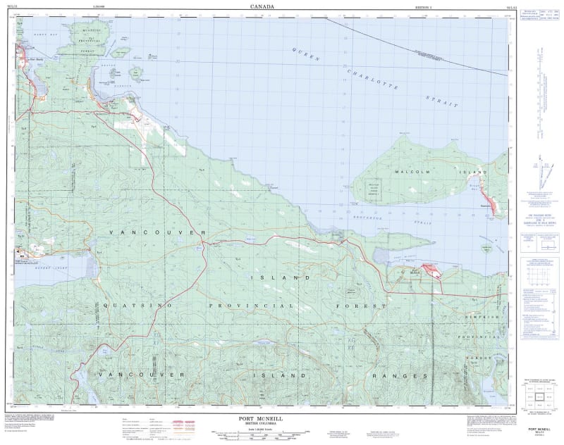 092L11 - PORT MCNEILL - Topographic Map