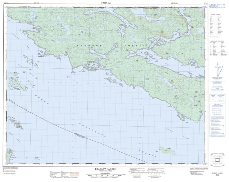 092L14 - BRADLEY LAGOON - Topographic Map