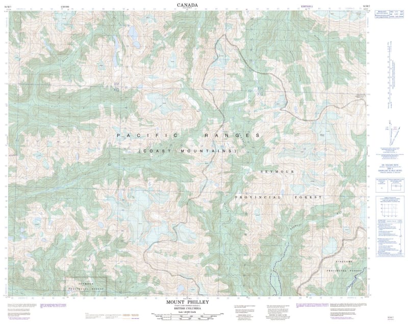 092M07 - MOUNT PHILLEY - Topographic Map