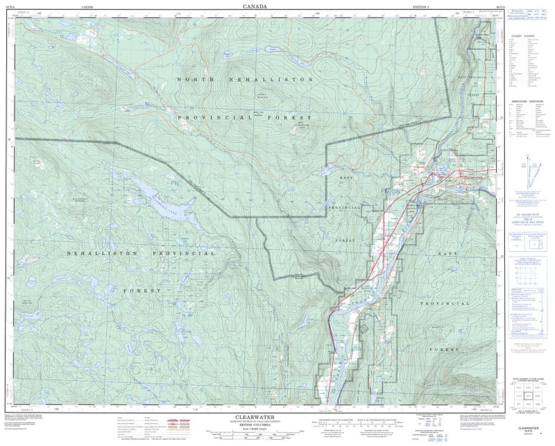 092P09 - CLEARWATER - Topographic Map