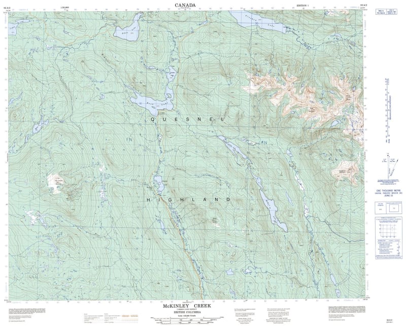 093A02 - MCKINLEY CREEK - Topographic Map