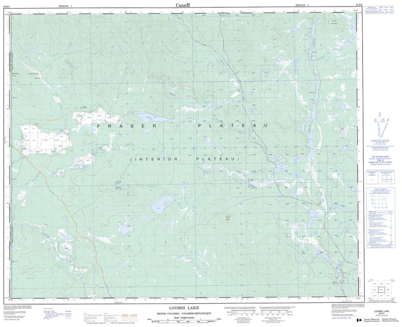 093B05 - LOOMIS LAKE - Topographic Map