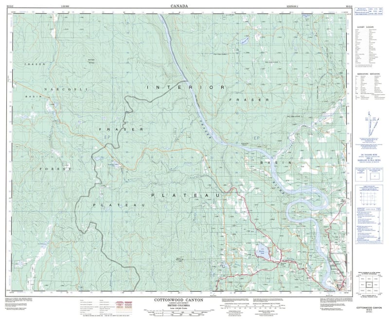 093G02 - COTTONWOOD CANYON - Topographic Map