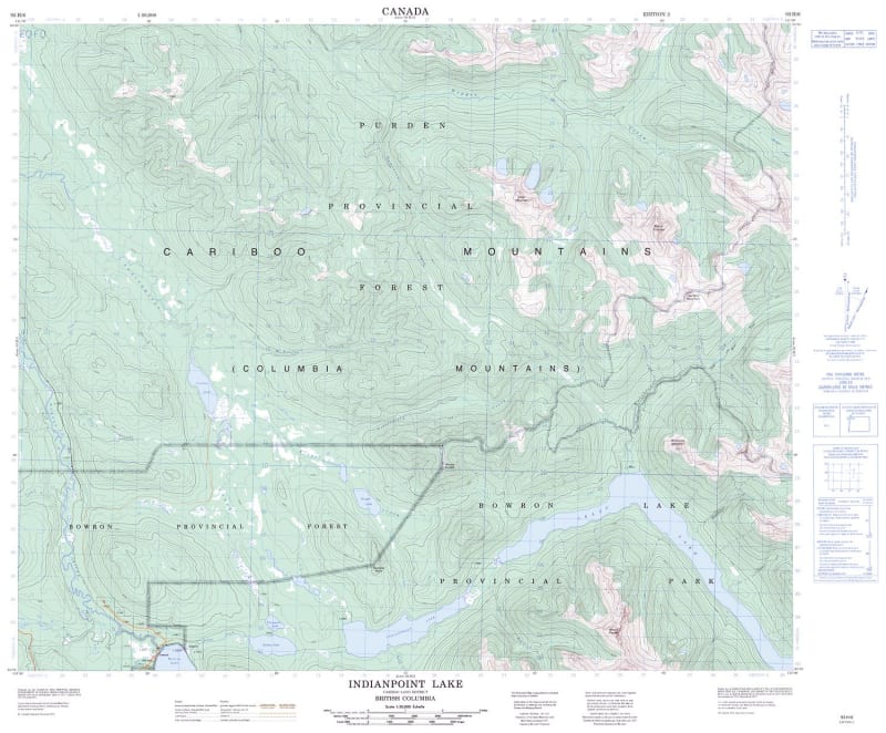093H06 - INDIANPOINT LAKE - Topographic Map