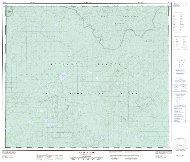093J13 - SALMON LAKE - Topographic Map