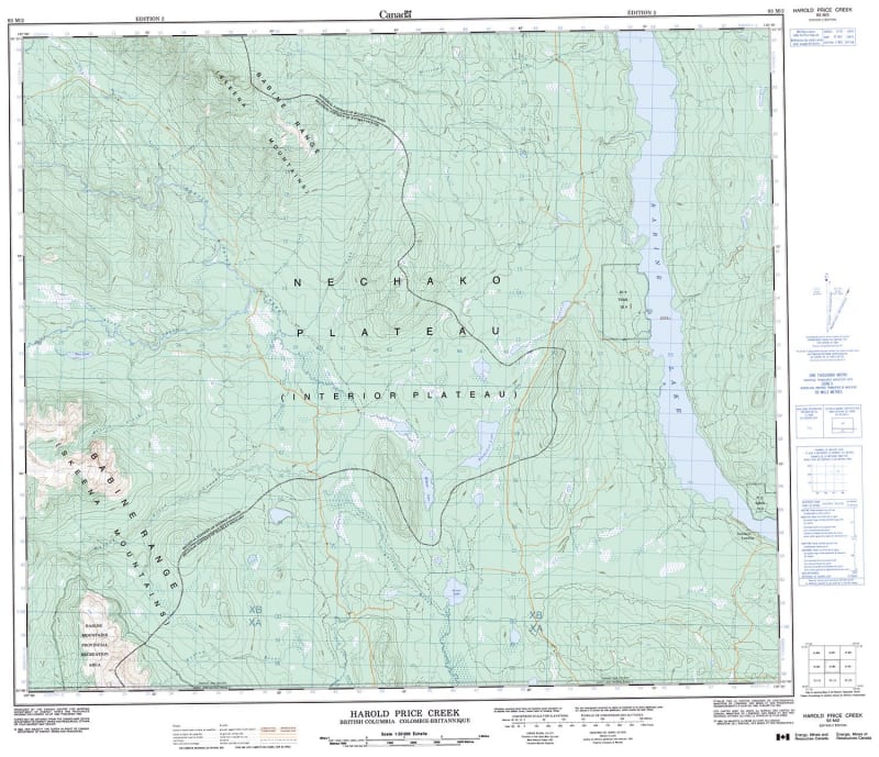 093M02 - HAROLD PRICE CREEK - Topographic Map