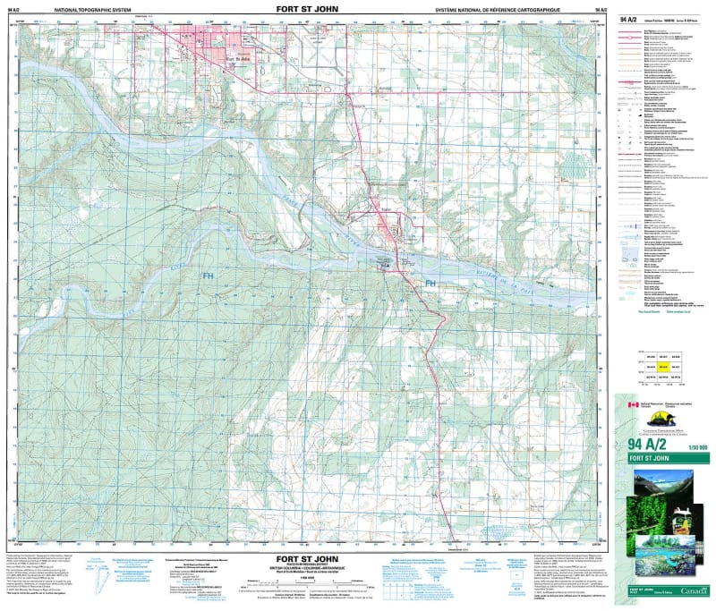 094A02 - FORT ST. JOHN - Topographic Map