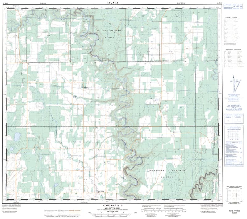094A10 - ROSE PRAIRIE - Topographic Map