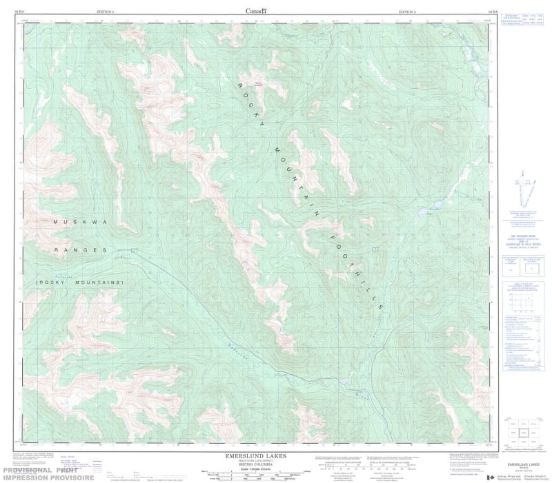 094B06 - EMERSLUND LAKES - Topographic Map
