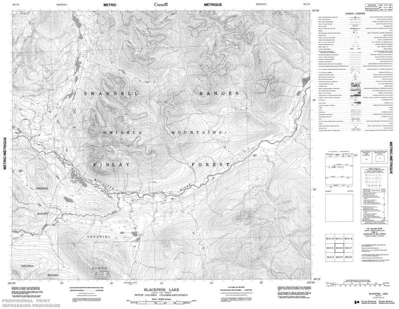 094C06 - BLACKPINE LAKE - Topographic Map