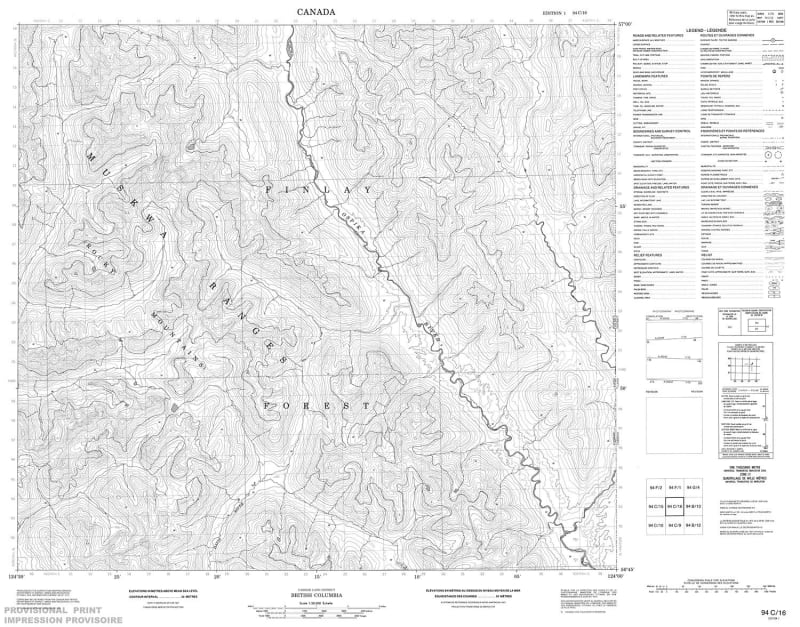 094C16 - NO TITLE - Topographic Map