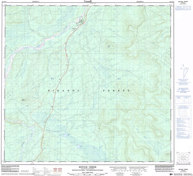 094G15 - BOUGIE CREEK - Topographic Map