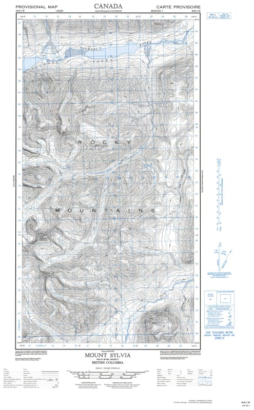 094K01W - MOUNT SYLVIA - Topographic Map