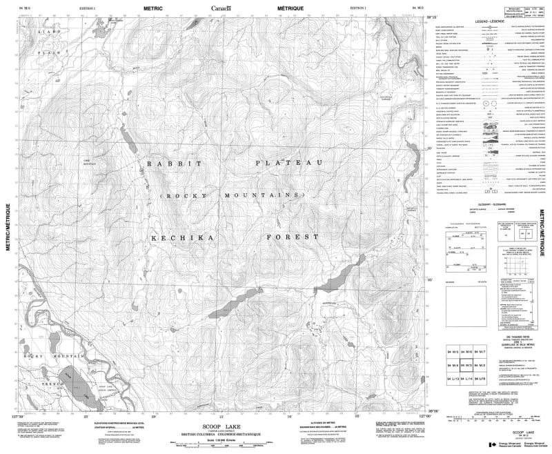 094M03 - SCOOP LAKE - Topographic Map