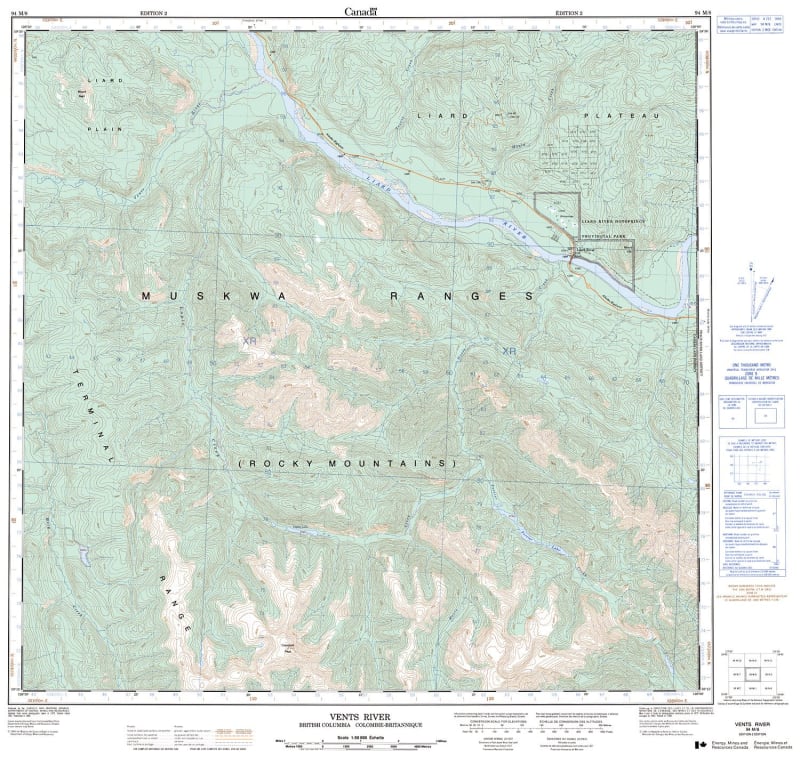 094M08 - VENTS RIVER - Topographic Map