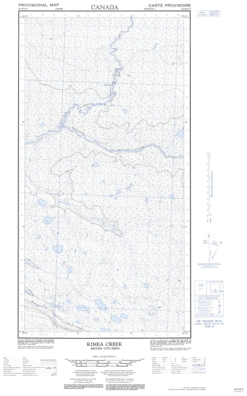 094P10E - KIMEA CREEK - Topographic Map