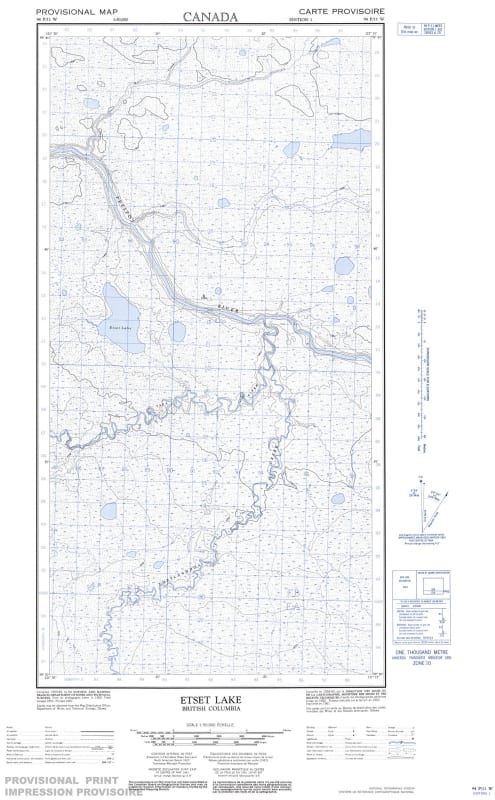 094P11W - ETSET LAKE - Topographic Map