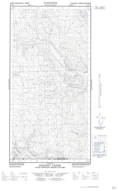 095C03W - MOONEY CREEK - Topographic Map