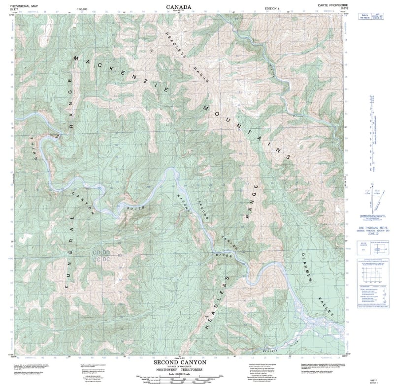 095F07 - SECOND CANYON - Topographic Map