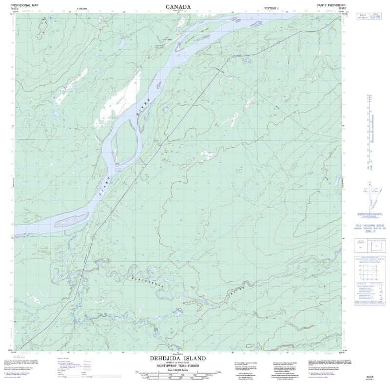 095G02 - DEHDJIDA ISLAND - Topographic Map