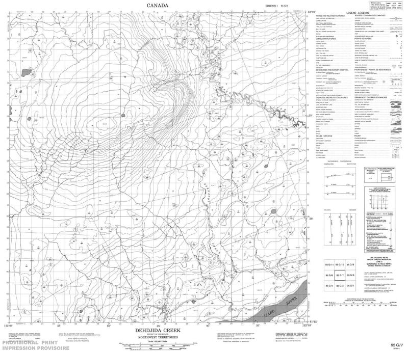 095G07 - DEHDJIDA CREEK - Topographic Map