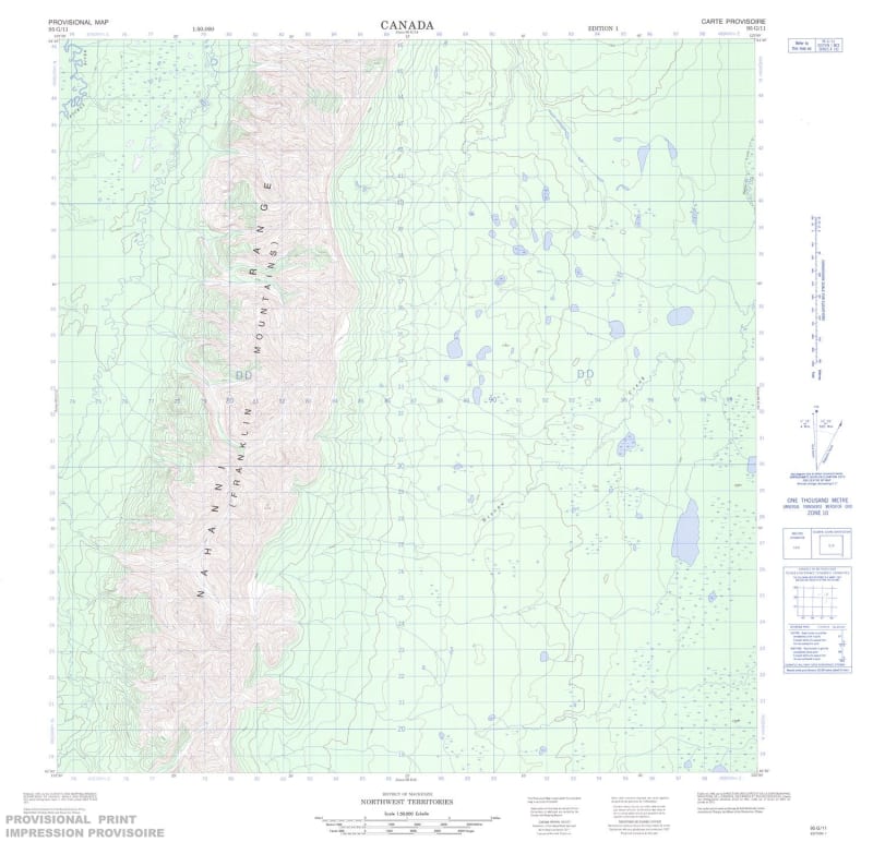 095G11 - MOUNT HUNT - Topographic Map