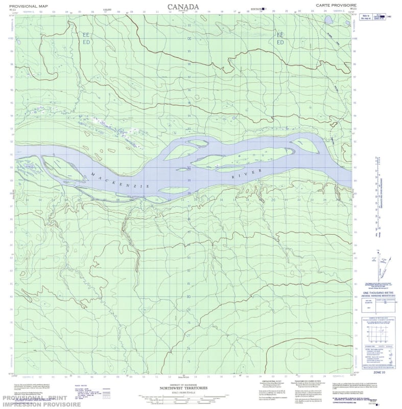 095J02 - BURNT ISLAND - Topographic Map
