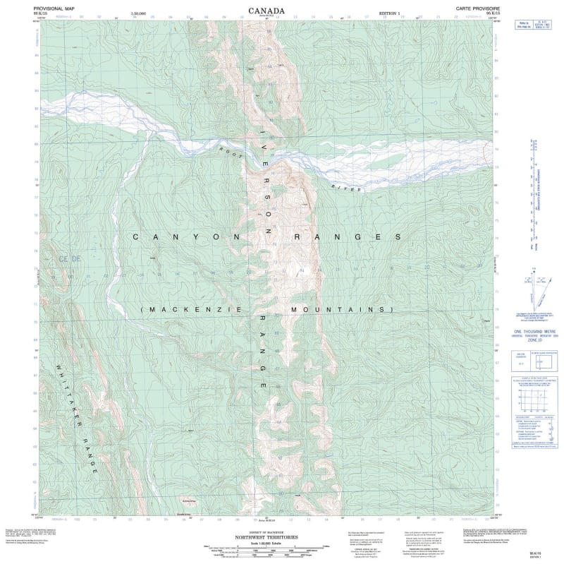 095K15 - KAYTAY MOUNTAIN - Topographic Map