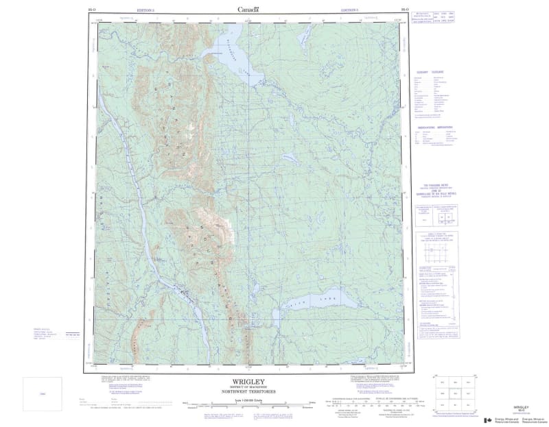 095O - WRIGLEY - Topographic Map