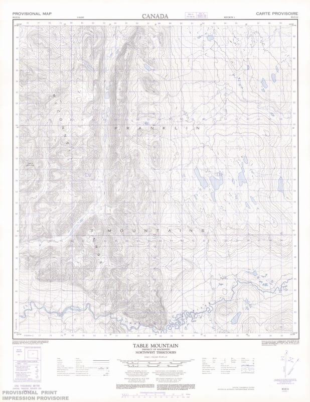 095O11 - TABLE MOUNTAIN - Topographic Map