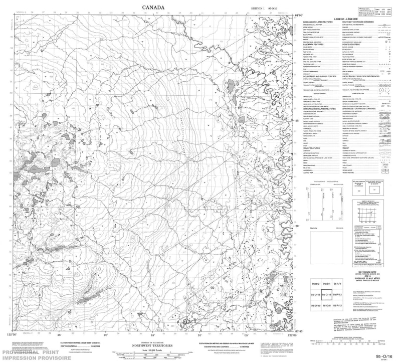 095O16 - NO TITLE - Topographic Map